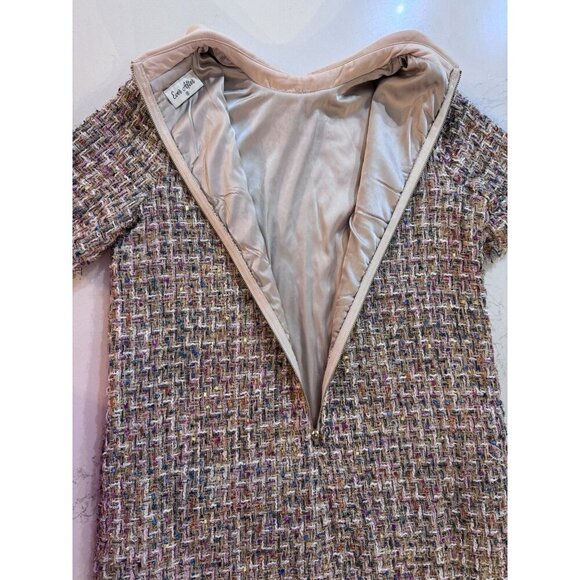 Ever After Tweed Dress Women’s Small Removable Brooch Old Money Preppy - Picture 5 of 16